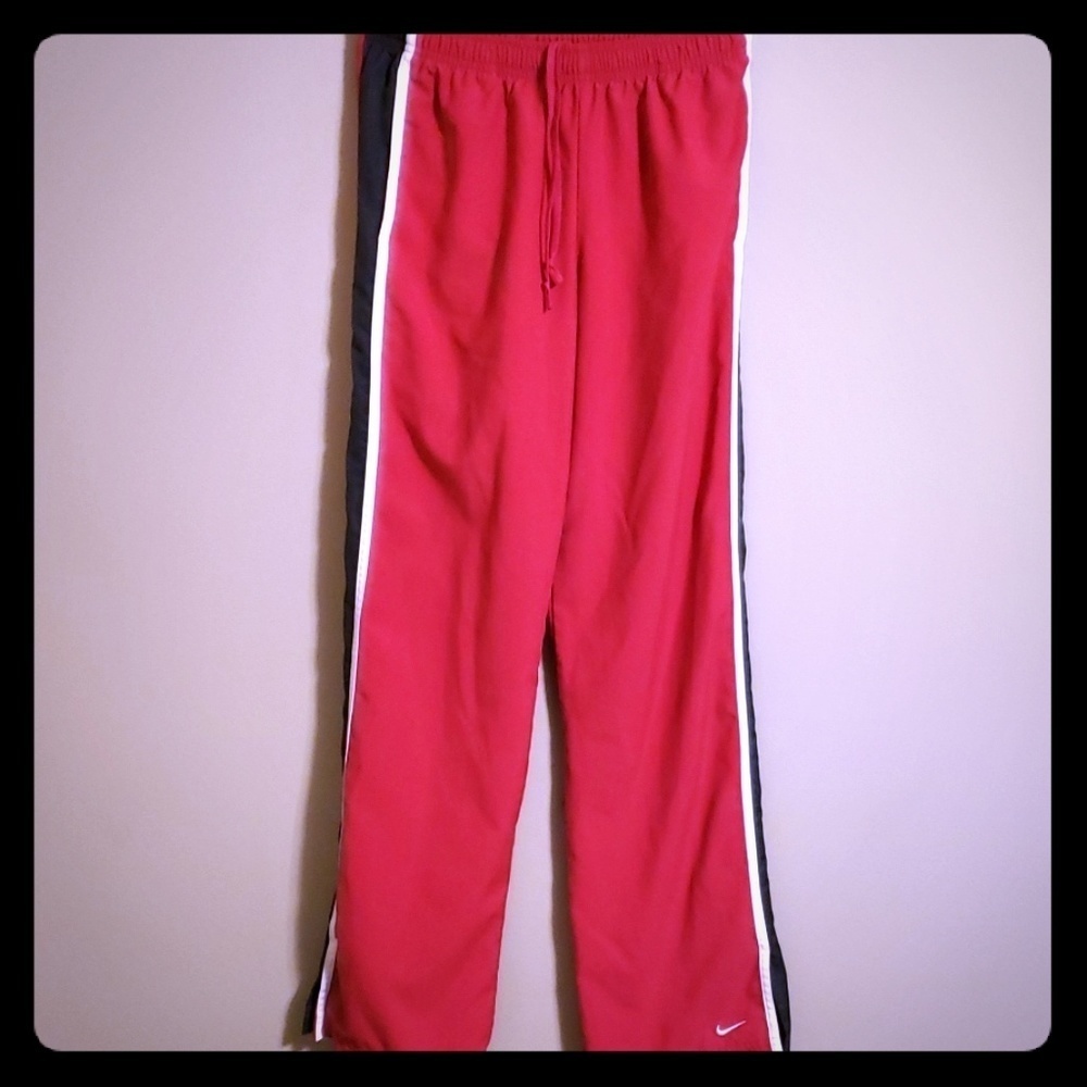 Nike running pants magenta with swoosh